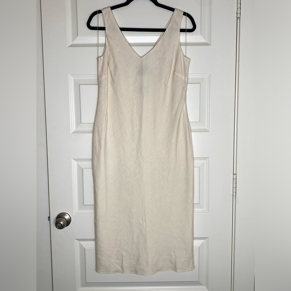 Classic Ralph Lauren Ivory Midi Dress